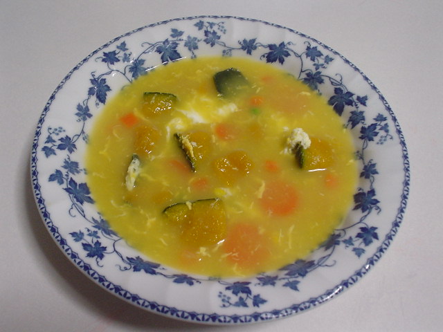 さつま芋とかぼちゃのスープ