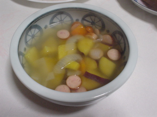 さつま芋のコンソメスープ