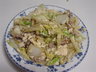 白菜と豆腐の野菜炒め