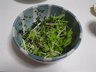 水菜と海藻のサラダ