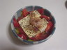 トマト・キュウリ・海藻の豆腐サラダ